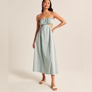 NWT Abercrombie & Fitch Bubble Top Cut-Out Maxi